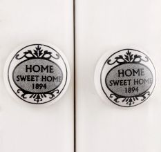 Sweet Home 1894 Flat Ceramic Drawer Knob